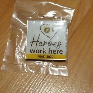 2020 UPS Heros Work Here Pin
